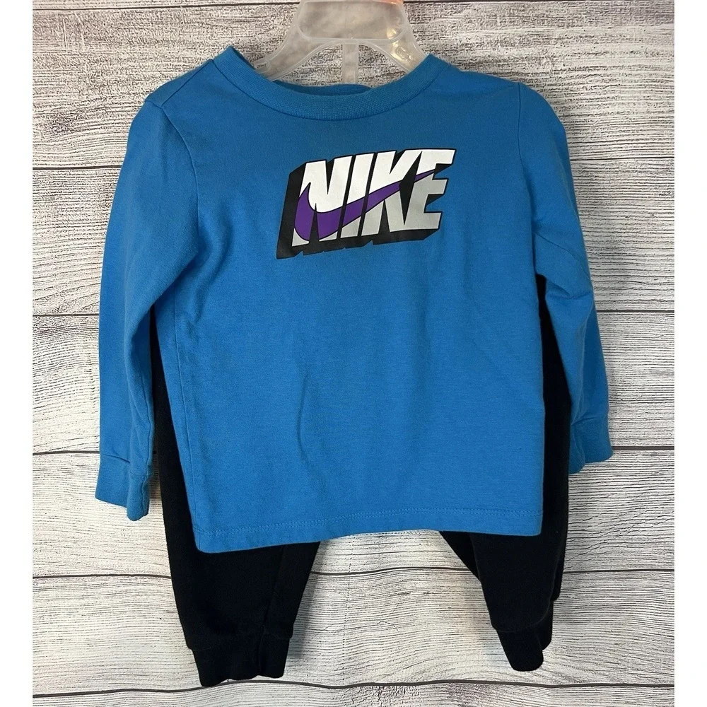 NIKE Baby/Toddler Boys Jogger Set; T-Shirt‎ & Joggers; Size 24 Months